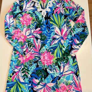 Lilly Pulitzer Blue and Green Patterned Top